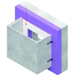 ACO Rückwand PVC Weiß für Betonlichtschacht, 820x1200 mm