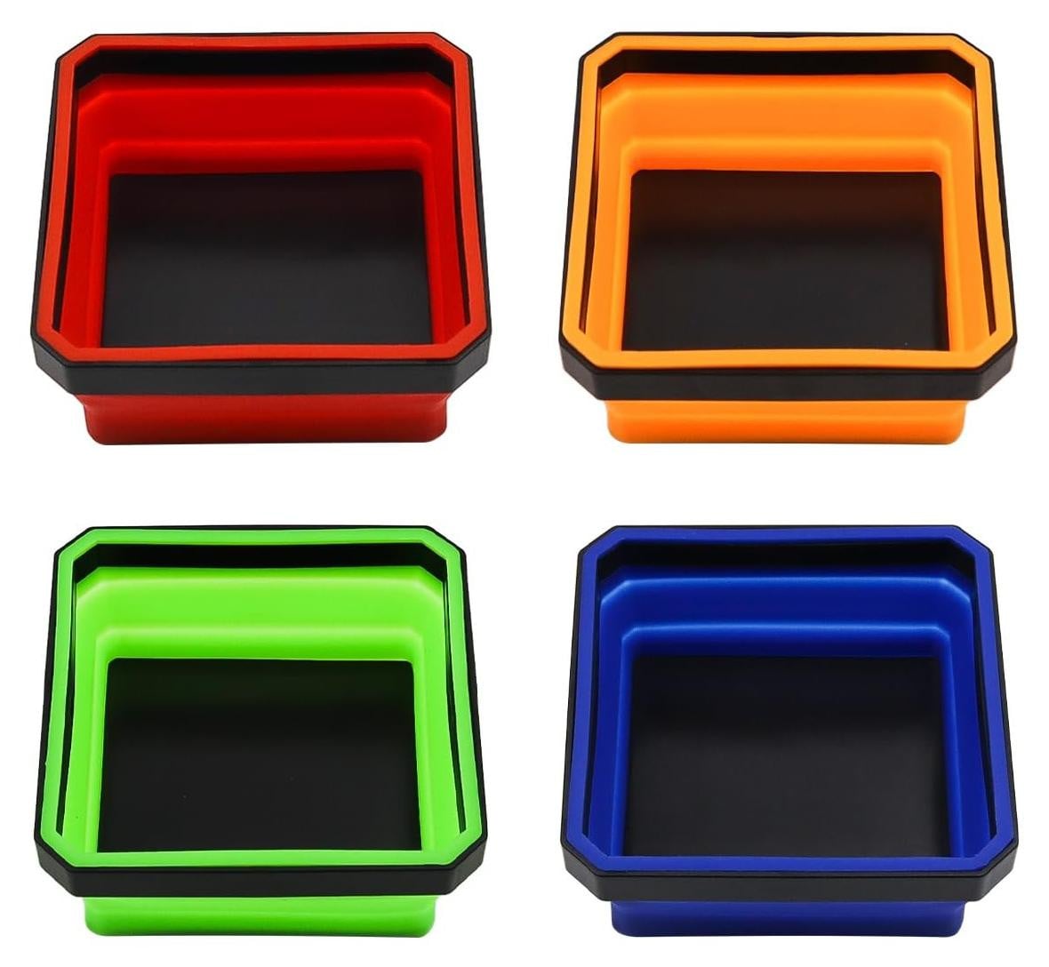 Set van 4 magnetische gereedschapsbakken