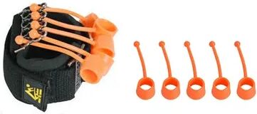 Combo Retail Shop Portable Hand Gripper, Silicone Finger Expander, Hand Grip Trainer, Wrist Strength Trainer, Finger Exerciser orange 75lb