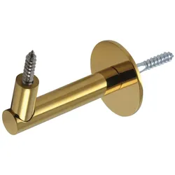 Marchesi, Treppengeländer + Handlauf, Handlaufträger Rosetten ø 50 mm, Wandabstand 75 mm, Messing PVD-beschichtet (Messing PVD-beschichtet)