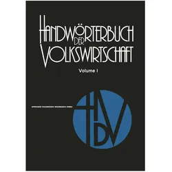 Handwörterbuch der Volkswirtschaft, Fachbücher