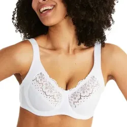 Swegmark BH Organic Cottton Bloom Wire Bra Weiß E 105 Damen