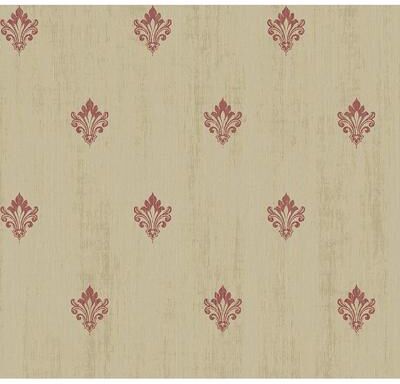 Seabrook Designs Tolkien Fleur De Lis Unpasted Wallpaper