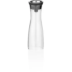 Karaffe, 1,2 ltr., Ø 7,5 cm, Borosilikatglas, Edelstahl, Silikon
