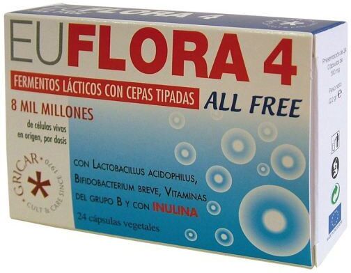 Herbofarm Euflora 4 All Free 24 Capsules