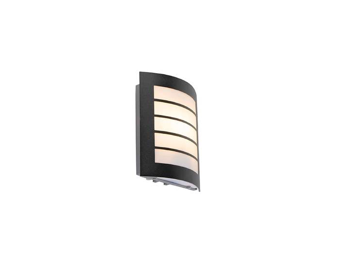 Applique murale extérieure noire IP44 avec capteur crépusculaire