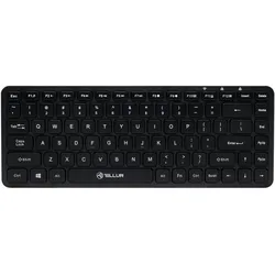 Tellur Mini Wireless Keyboard Black (US, Kabellos), Tastatur, Schwarz