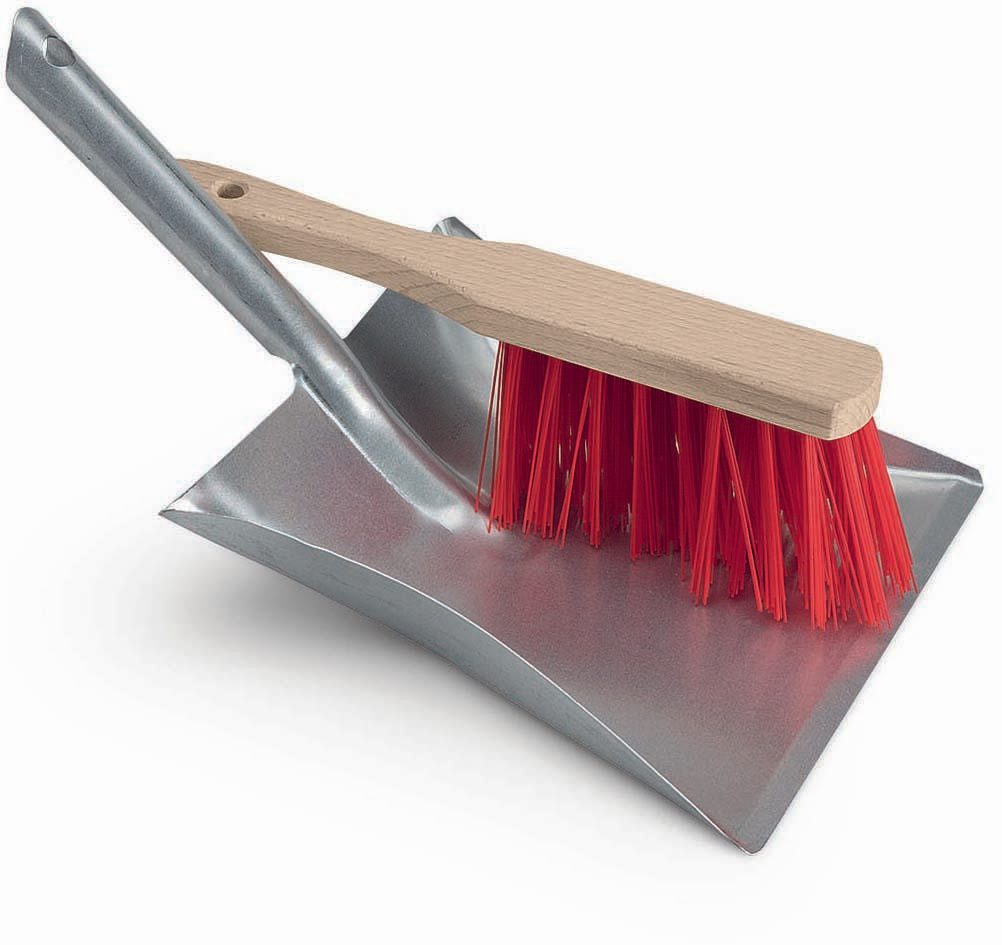 Nölle Kehrgarnitur Metall, Holz, Elaston silber 455599