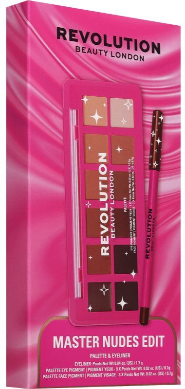 Revolution Master Nudes Edit coffret cadeau yeux pour femme 1 pcs