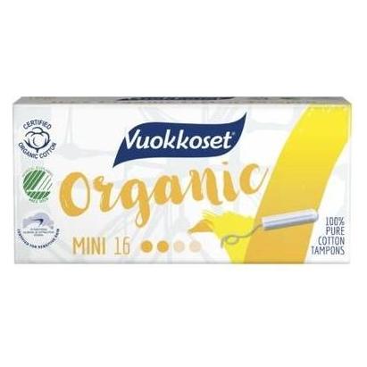 Vuokkoset 100 % BIO, Mini-Tampons, 16 Stk (16x, Mini) (VUK9153)