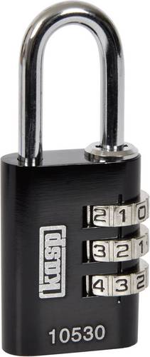 KASP K10530BLAD Vorhängeschloss 30mm Schwarz Zahlenschloss