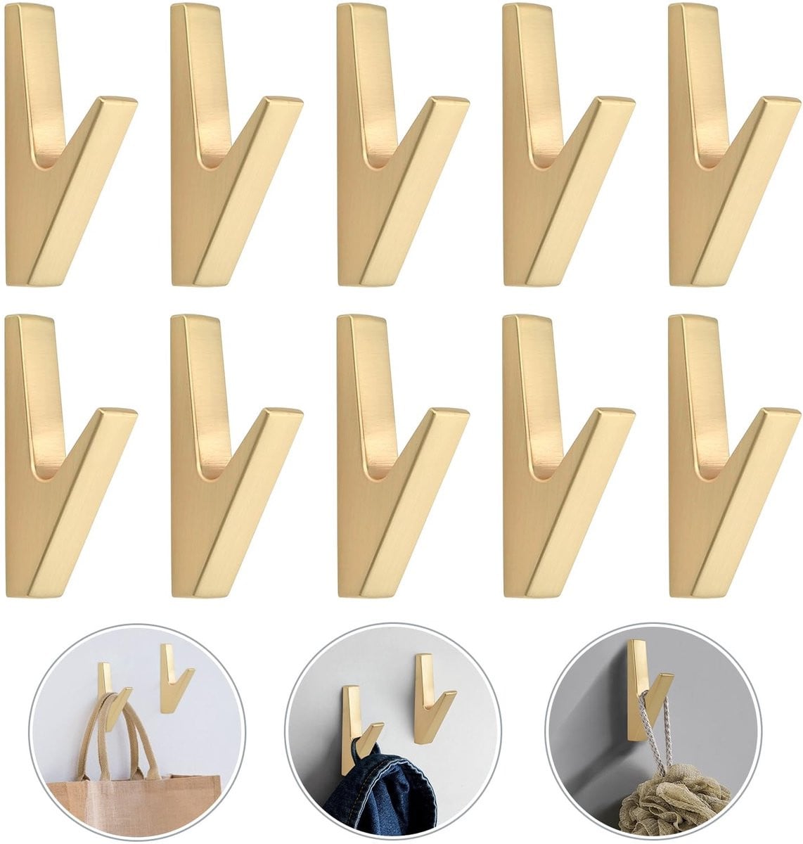 Omgoods Wandhaken voor Kleding en Accessoires - 10 stuks