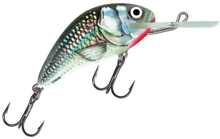 Salmo Hornet Flydende- Hgs (Holographic Grey Shiner)-4cm
