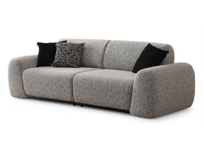 Xlmoebel Sofa Sofa Modern Grau Markant Kräftig Ausgefallen Strukturiert