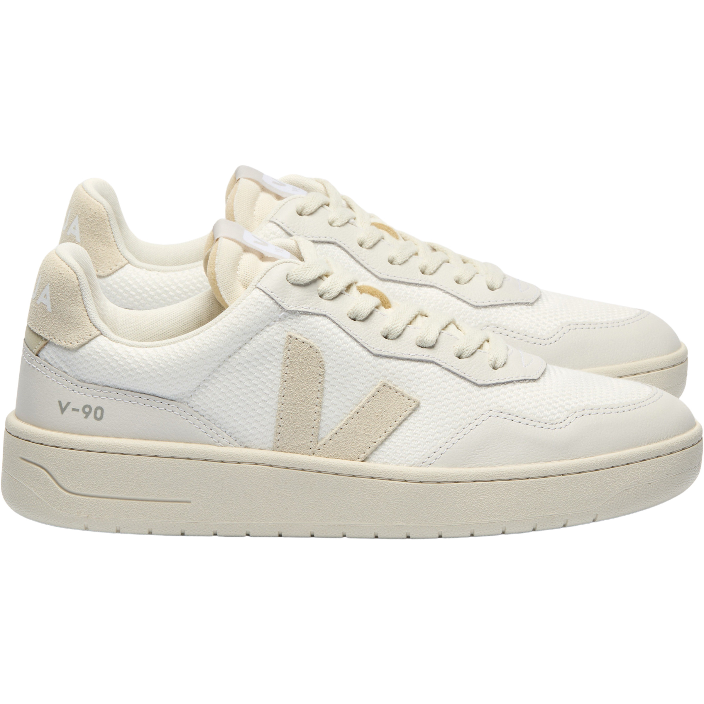 Veja V-90 Herren Freizeitschuhe weiss Größe 41 Lifestyle Hautfreundlich