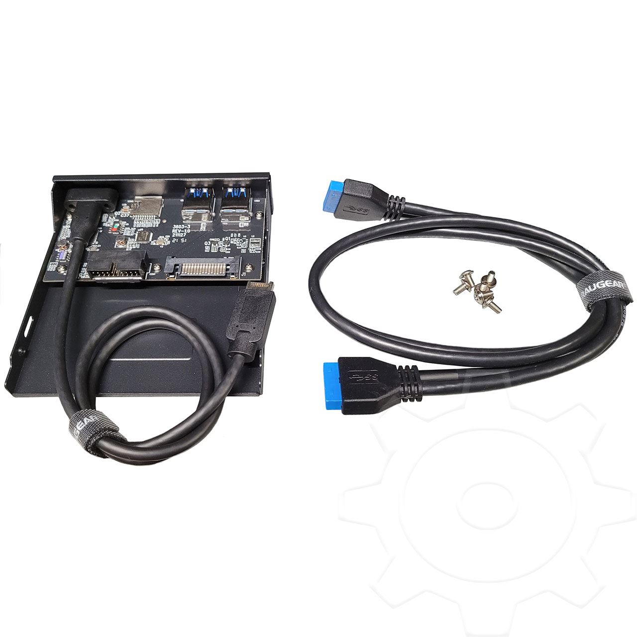 GrauGear USB-HUB+Kartenleser Multi Front Panel, Type-C USB retail