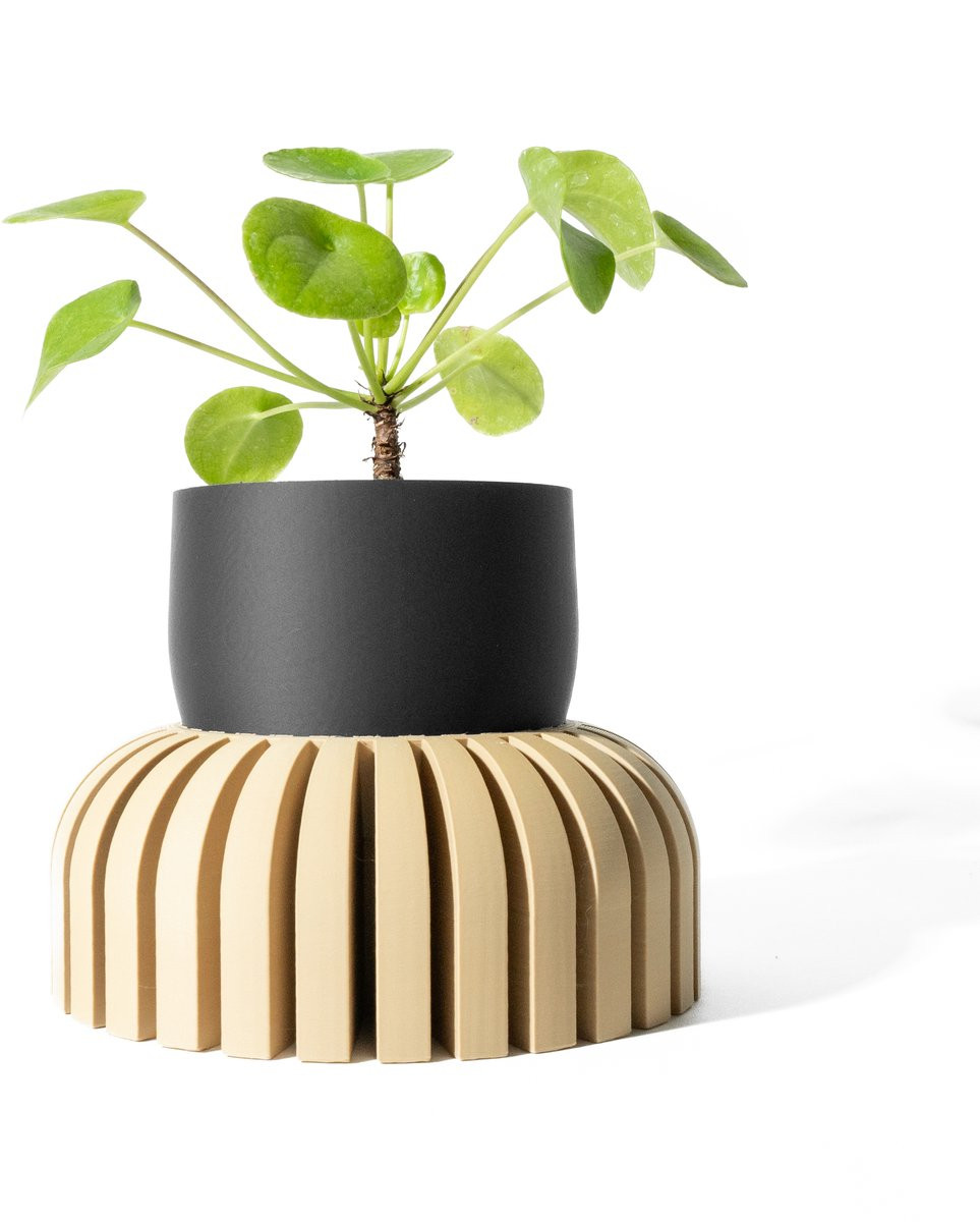 Skushy Karis Bloempot - Moderne Sculpturale Designpot voor Kamerplanten en Woondecoratie