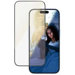 PanzerGlass® EyeCare Displayschutz für iPhone 16 & 15 - Ultra-Wide Fit