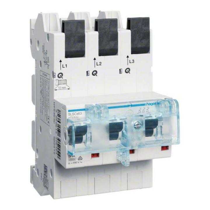 Hager SLS-Schalter 3P Cs-63A Sammelschi HTS363C)