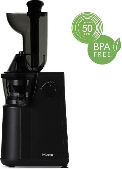 HKoenig GSX24 Slow Juicer, 400W, 1 liter, zwart