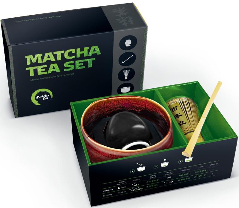 Matcha Tea Matcha Set Profi Kaito coffret cadeau pour la préparation de boisson