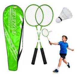 Lean Toys Badminton-Set mit grüner Hülle (78245036)
