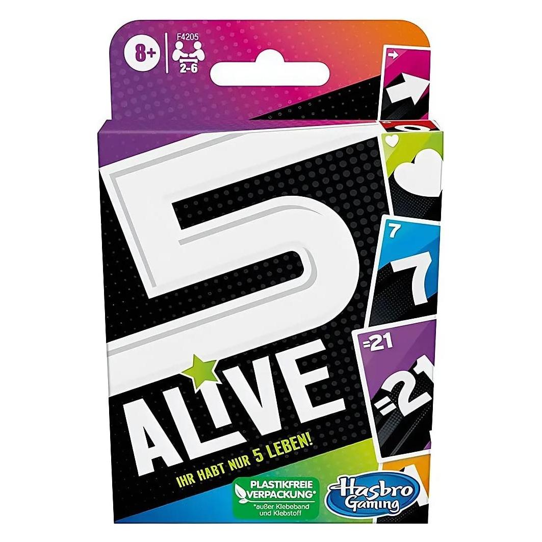 Hasbro Gaming Five Alive Kartenspiel (Deutsch, 2 - 6 Spieler) (F4205100)