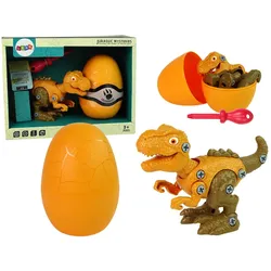 Dinosaurier Tyrannosaurus Rex Set mit Ei DIY Schraubendreher Orange