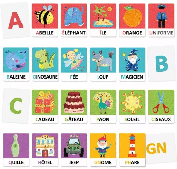 Flashcards Alphabet Tactile Phonétique Montessori - Headu