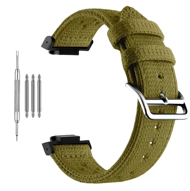 INF Nylon-Armband im Hermès-Stil für Casio G-SHOCK GA100/DW-5600 – Komfort und Stil Grün
