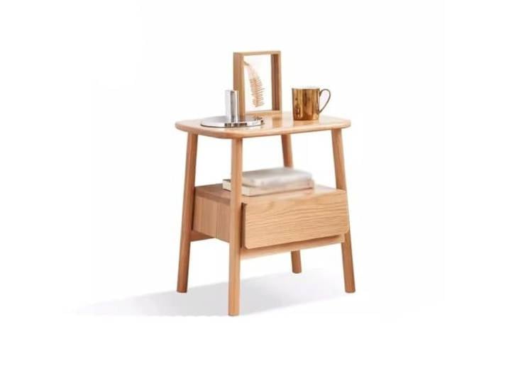 YCCHAH Sofatisch Massivholz-Sofa-Beistelltisch, Kleiner Apartment-Nachttisch, Ecktisch, nordischer quadratischer Tisch, Wohnzimmer-Couchtisch Wohnzimmer-Beistelltisch(A)