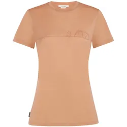 Icebreaker W Merino 150 Tech Lite T-Shirt Single Line Camp S DESERT SAND