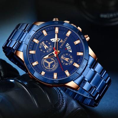 Drop Dash Deals Waterproof Stainless Steel Men Watch With Luminous Movement Waterproof Stainless Steel Men Watch With Luminous Movement