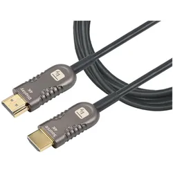 EFB Elektronik GmbH HDMI2.0 AOC LWL Kabel 10 m, Das Aktive High Speed HDMI-Audio-Video-Kabel zeichnet sich durch ei (10 m), Videokabel, Schwarz