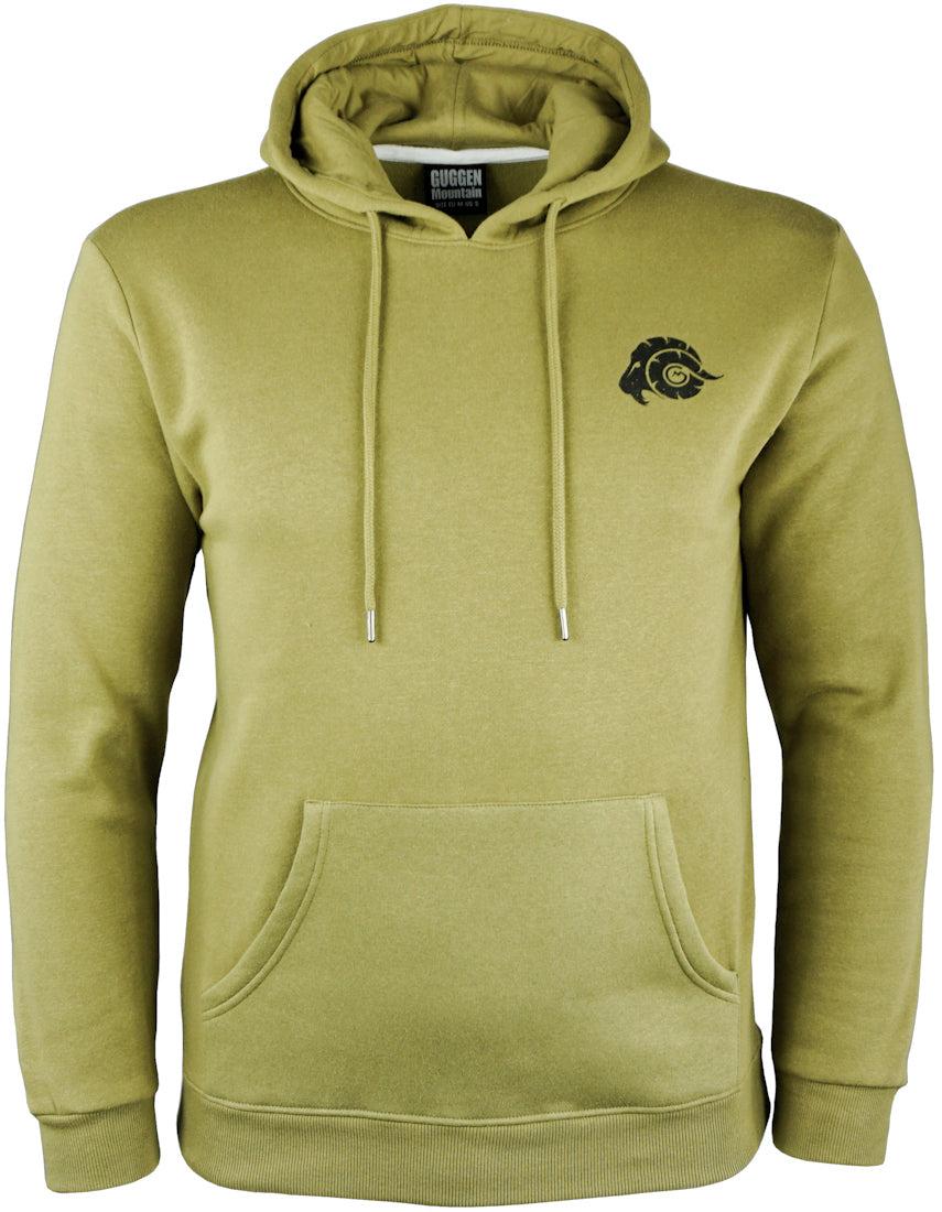 Herren Wandern Kapuzenpullover Fleece Hoodie Outdoor Olive