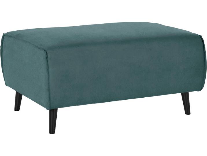 Hocker DOMO COLLECTION Amora , blau (petrol), B:97cm H:47cm T:66cm, Hocker, Hocker, mit Federkern, Fusshöhe passend für gängige Saugroboter