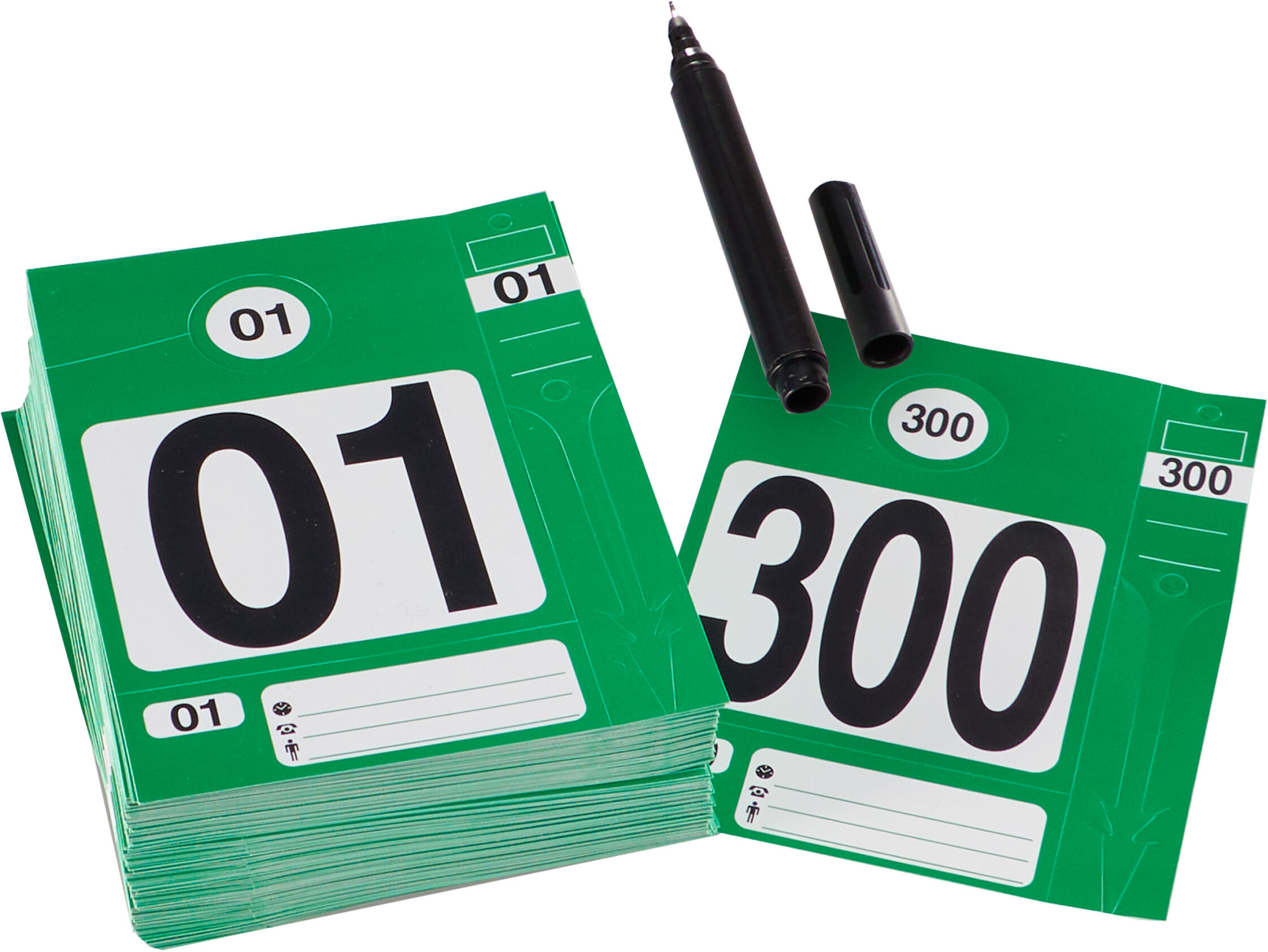 SPRINTIS 1 lot - Kits d'identification véhicule vert, plastique