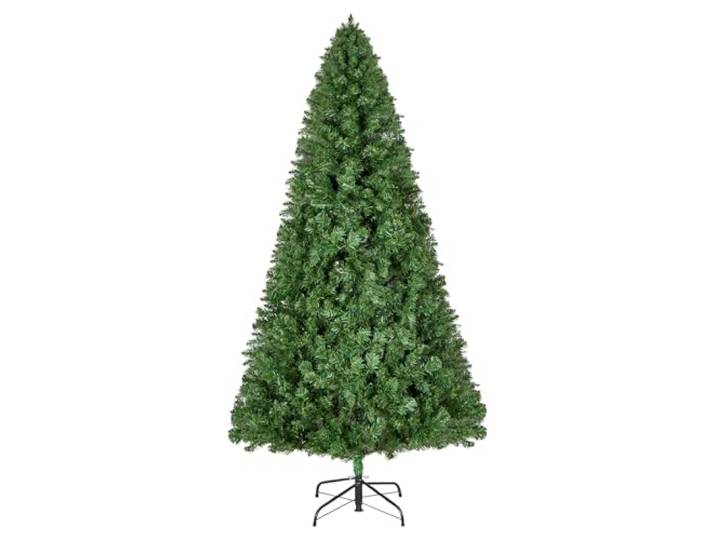 VEVOR Sapin de Noël Artificiel 220 cm\, Arbre Artificiel de Noël Décoration Intérieur avec 1346 Branches PVC\, Base en Métal\, Arbre Décoratif pour Salon\, Chambre\, Centre Commercial\, Parc\, Bureau\, Vert