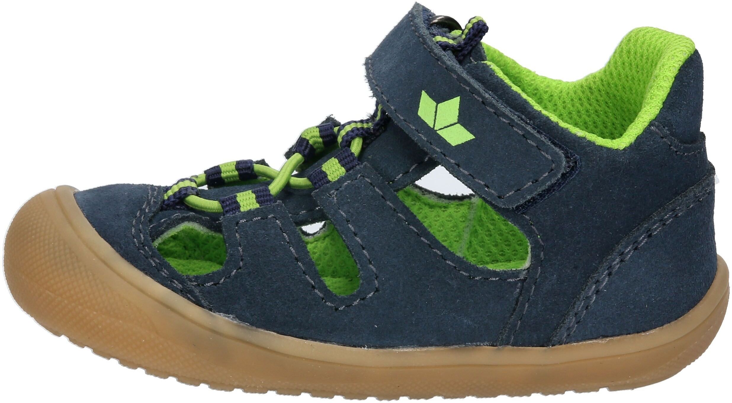 Lauflernschuh LICO "Lauflernschuh Gwen V", Jungen, Gr. 21, Textil, blau, Veloursleder, Schuhe Lauflernschuh blau 21, Textil