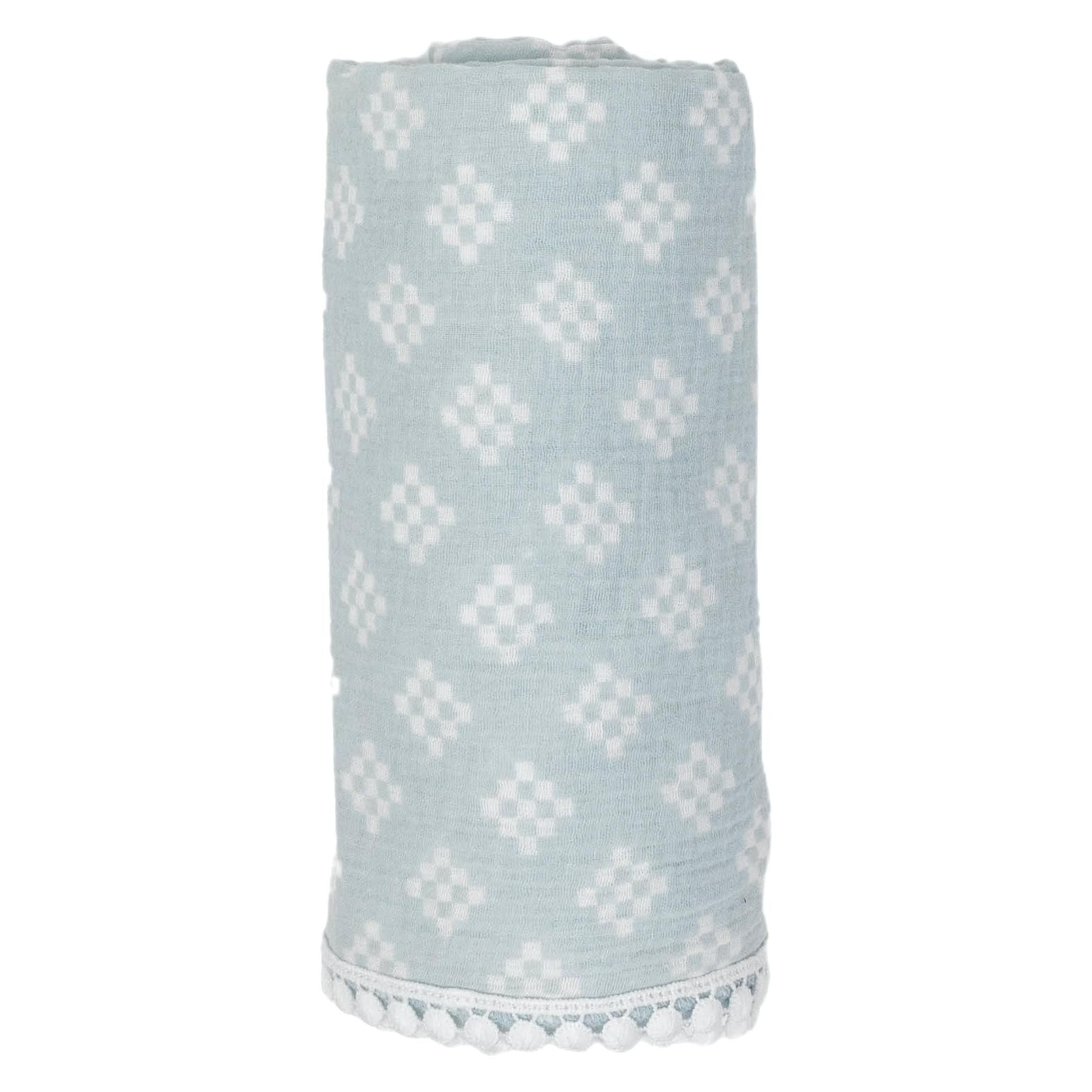 Lodger Mulltuch Tribe Muslin Ice Flow 120 x 120 cm (120 x 120 cm) (SW19.2.06.012_105)