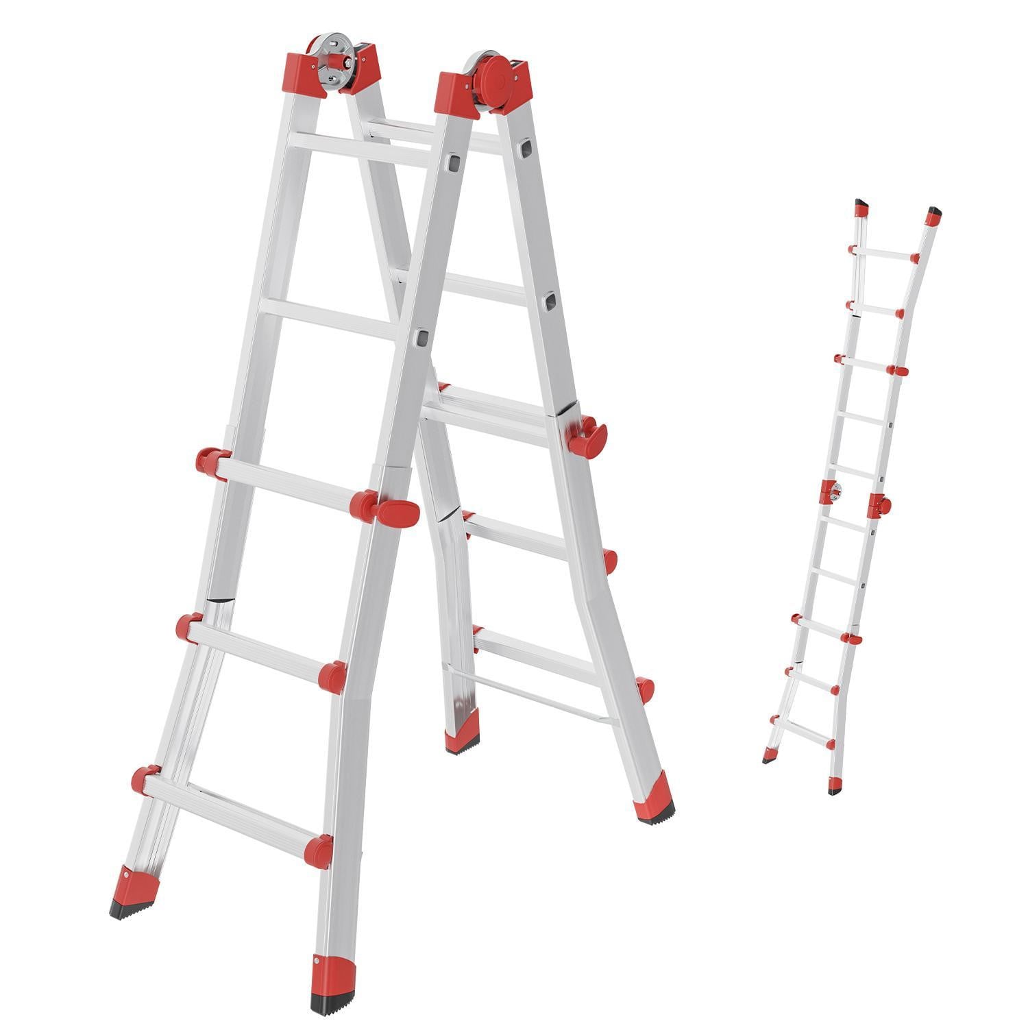 Hailo Aluminium multifunctionele ladder M80, 4x3 treden