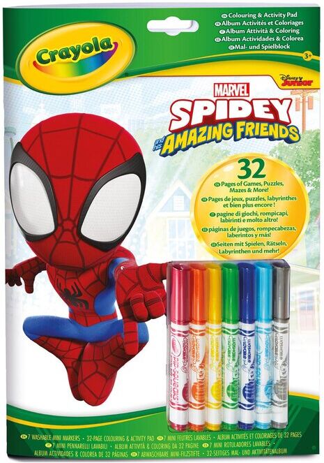 BRINQUEDO CRAYOLA FOLHAS SPIDEY+MARC