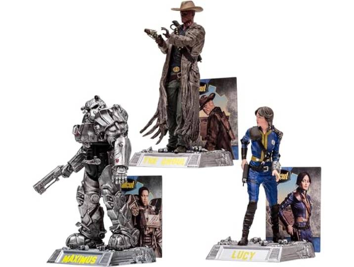 McFarlane Filmmaniacs Multipack – Falluut – Lucy & Maximum & The Ghoul (GITD) (Goldenes Etikett)