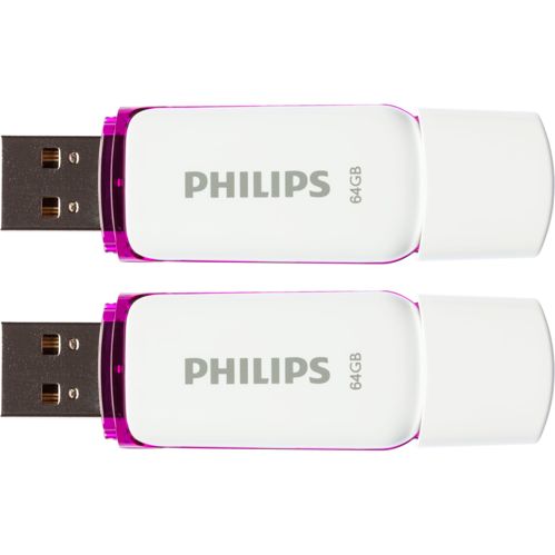 Philips USB 2.0 2-Pack 64GB Snow Edition Magic Purple