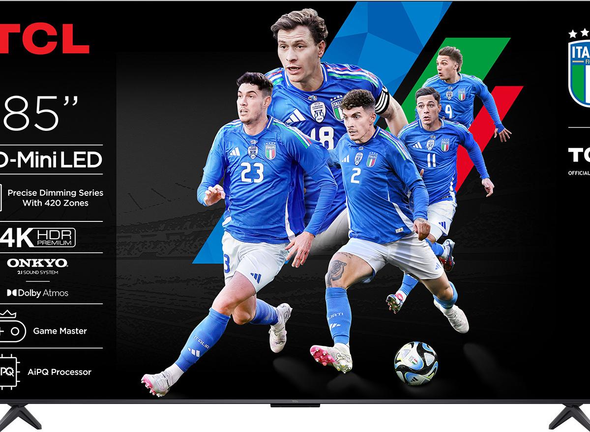 TCL Q6C 85Q6C, 2,16 m (85"), 3840 x 2160 Pixel, QD-Mini LED, Smart-TV, WLAN, Metallisch