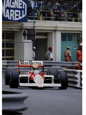 Inspired Living F1 Monaco Poster Max Verstappen Formula 1 Canvas Print Racing Wall Decor 10 50x70cm Unframed