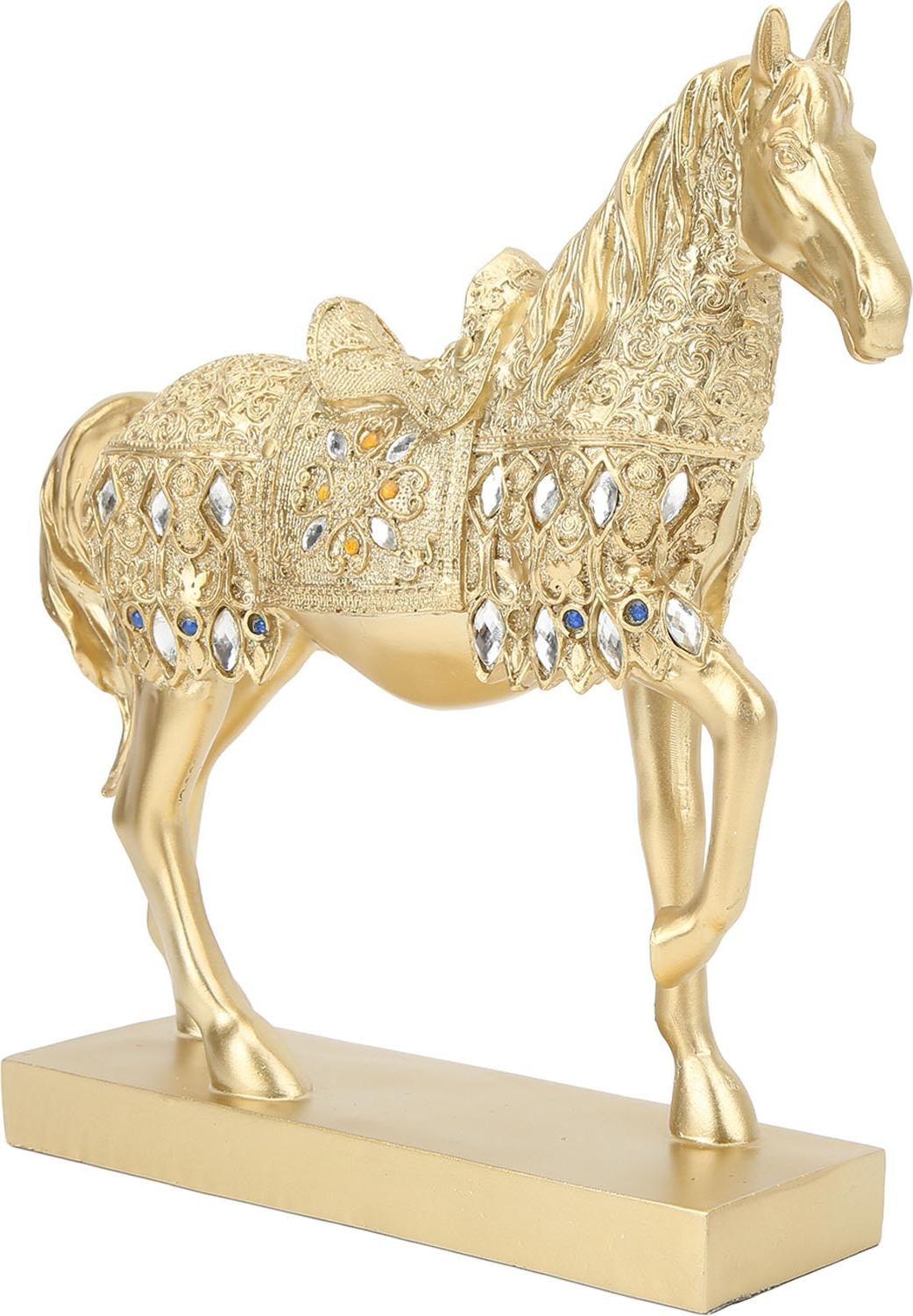 Cocosity Gouden paard decoratie ornament voor thuis of kantoor