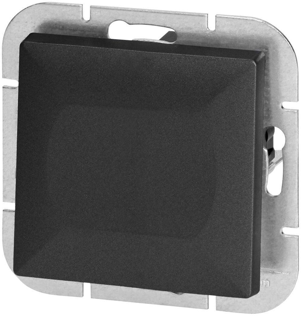 Orno Interrupteur Mural Va-et-Vient Simple Encastré 10A 250V - Noir Mat
