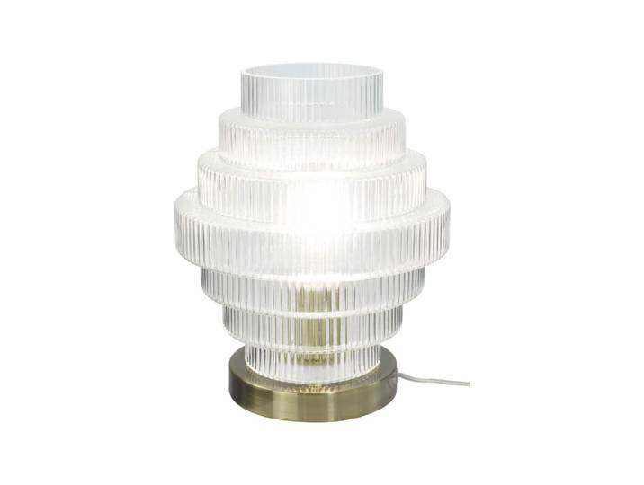 Lampe en verre & métal