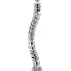 LOGILINK KAB0064 - Schreibtisch-Kabelführung, flexibel, 15 Gelenke, silber